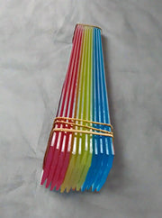 Colorful Plastic Straws Bundled Together With Rubber Bands set of 12 pcs 1pcs Murukali.com