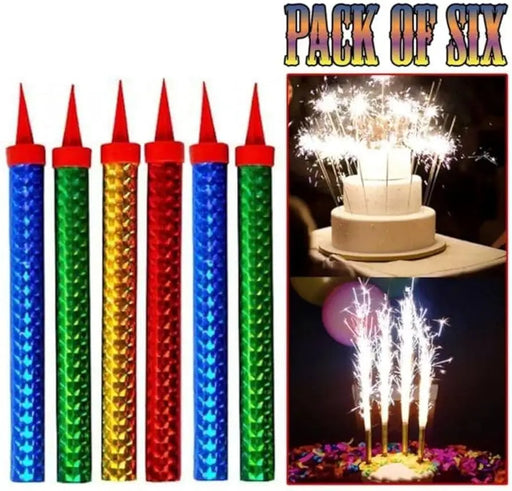 Colorful Sparking Candle /6pcs Murukali.com