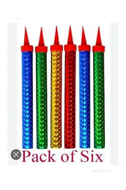 Colorful Sparking Candle /6pcs Murukali.com