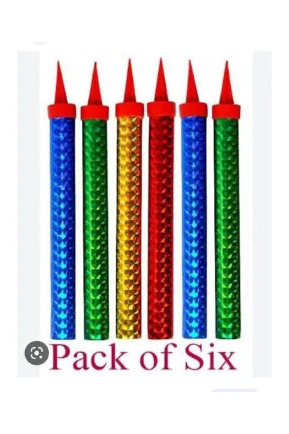 Colorful Sparking Candle /6pcs Murukali.com