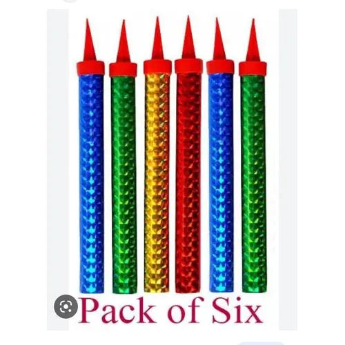 Colorful Sparking Candle /6pcs Murukali.com