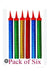 Colorful Sparking Candle /6pcs Murukali.com