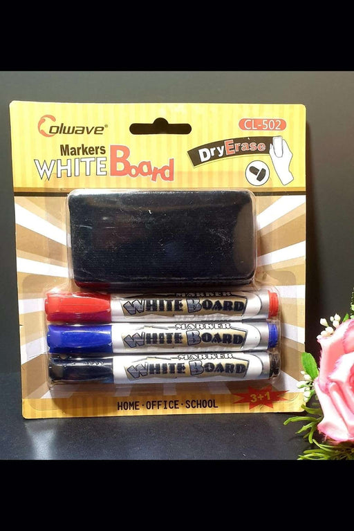 Colwave White Board Markers CL-502 with Duster murukali.com