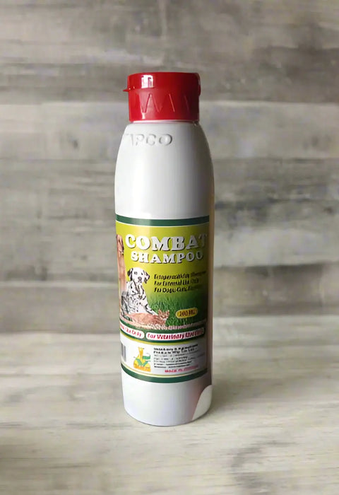 Combat Shampoo for Pets – 200ml Bottle Display Murukali.com