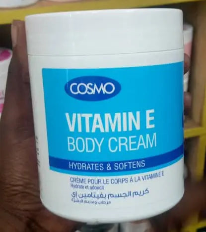 Cosmo Vitamin E Body Cream - 500ml Hydrating & Softening Formula Murukali.com