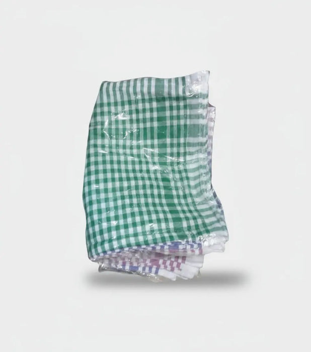 Cotton Duster Cleaning Cloth – Checkered Pattern set of 12pcs kukiranguzo