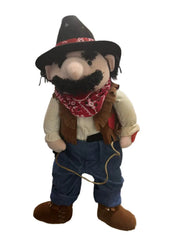 Cowboy Sheriff Plush Doll with Lasso Murukali.com