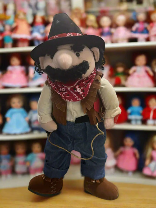 Cowboy Sheriff Plush Doll with Lasso Murukali.com