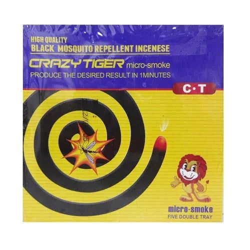 Crazy Tiger Micro-Smoke Black Mosquito Repellent Incense murukali.com