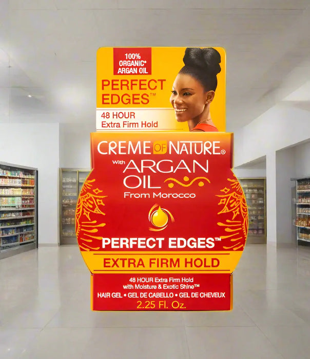 Crème of Nature Argan Oil Perfect Edges Extra Firm Hold  2.25 oz Murukali.com