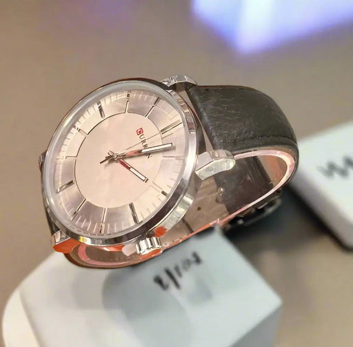 Curren Men's Brown Leather Watch Murukali.com