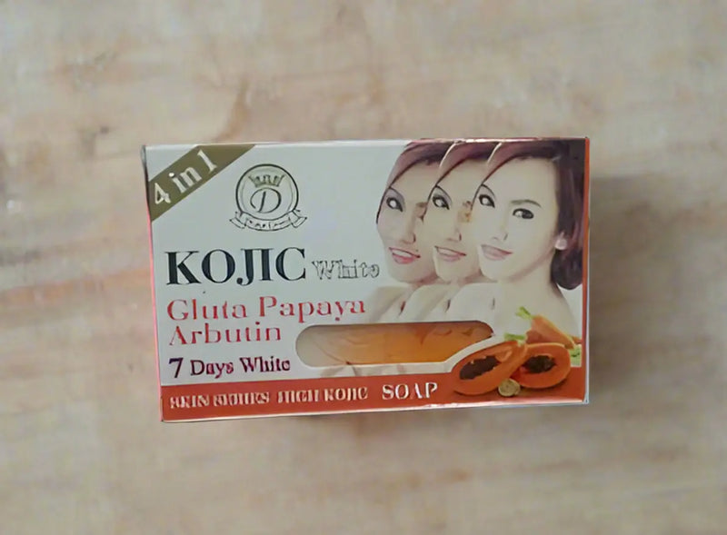 D-ne Gold Kojic White Gluta Papaya Arbutin Soap 160g  4 in 1 Murukali.com