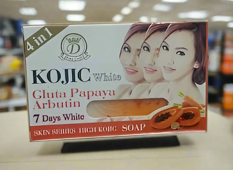 D-ne Gold Kojic White Gluta Papaya Arbutin Soap 160g  4 in 1 Murukali.com