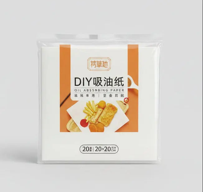 DIY Kitchen Oil-Absorbing Paper – 20×20 cm