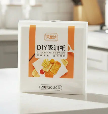 DIY Kitchen Oil-Absorbing Paper – 20×20 cm