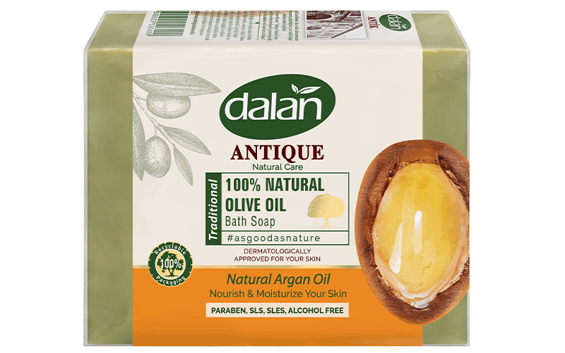 Dalan Antique %100 Natural Olive Oil - Natural Argan Oil 150gx4 murukali.com