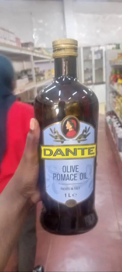 Dark Brown Dante Olive Pomace Oil 1L Murukali.com