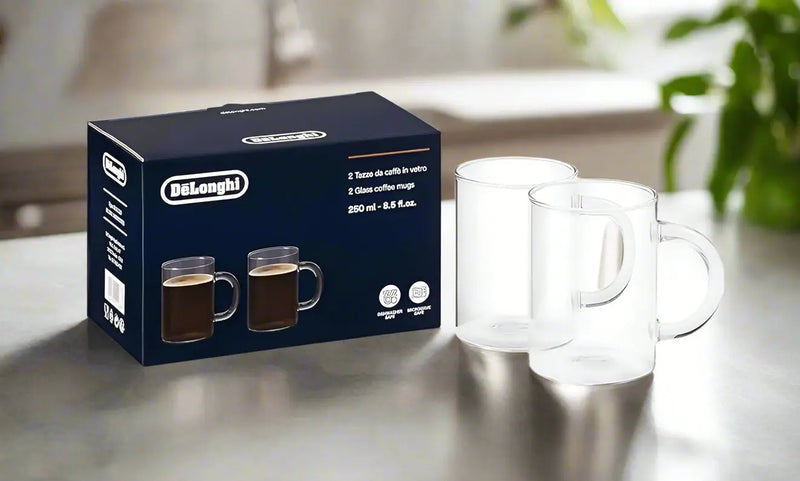De’Longhi American Coffee Glasses – 250 ml Set of 2 pcs Murukali.com