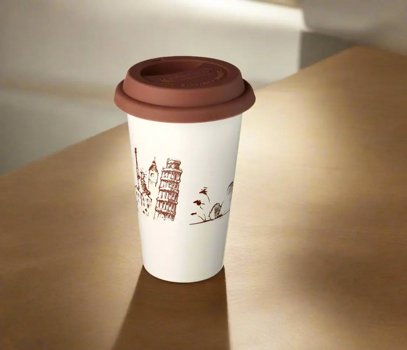 De'Longhi Globetrotter Double-Wall Ceramic Mug  300 ml  10 fl oz Murukali.com