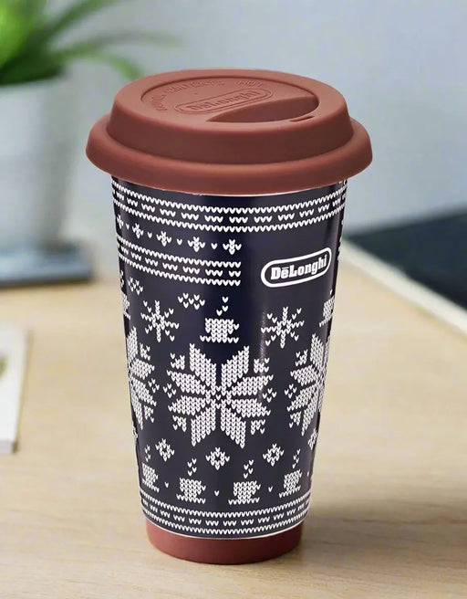 De'Longhi Thermal Mug – 300ml Double-Wall Ceramic Travel Cup Murukali.com