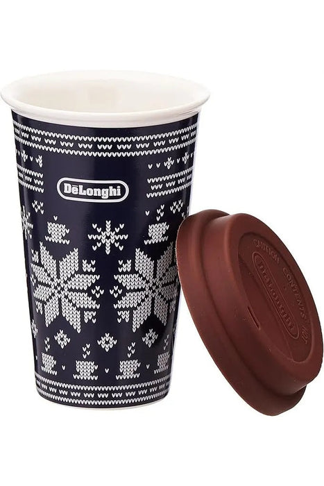 De'Longhi Thermal Mug – 300ml Double-Wall Ceramic Travel Cup Murukali.com