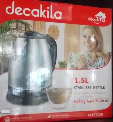 Decakila 1.5L Stainless Steel Electric Kettle – KEKT002B Murukali.com