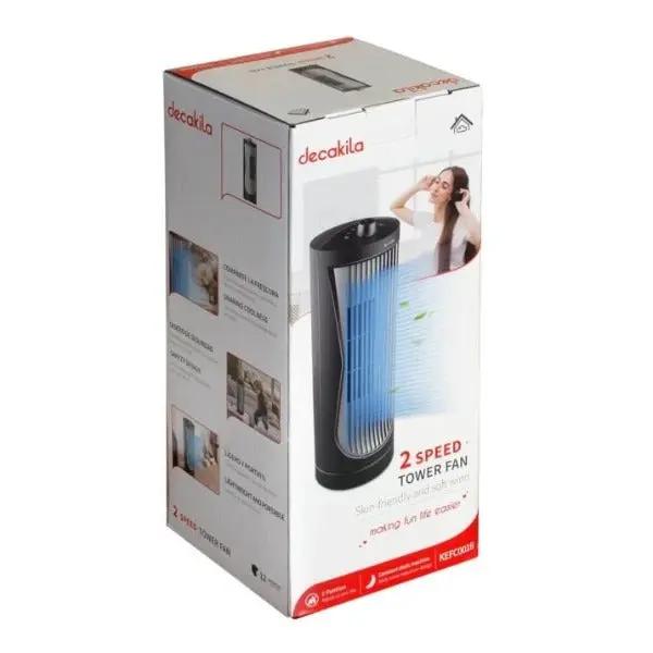 Decakila 2 Speed Tower Fan Model Number KEFC001B Murukali.com