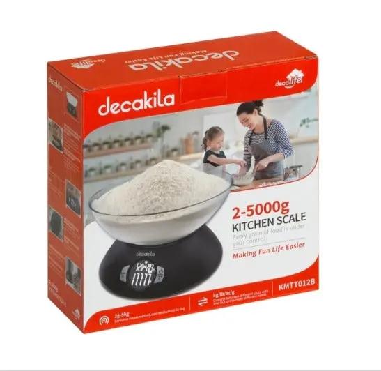 Decakila KMTT012B Kitchen Scale (2g to 5000g) Murukali.com