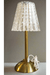 Decorative Table Lamp with Faceted Acrylic/Glass Shade murukali.com