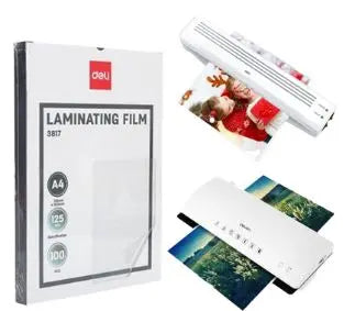 Deli A4 100 Pieces Laminating Film Pocket Pouches - 3817 Murukali.com