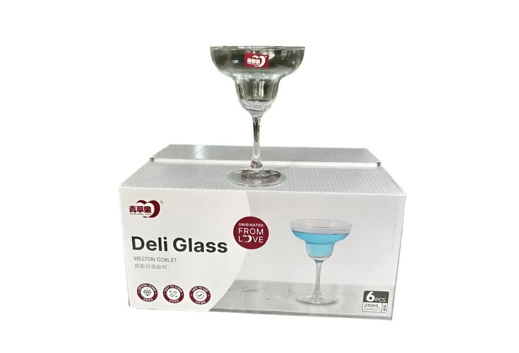 Deli Glass Wine Set of 6 pcs Murukali.com