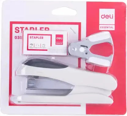 Deli Stapler Set Stainlees Steel 24/6 26/6 *Stapler Staples Stapler-remover* 3 in 1 murukali.com