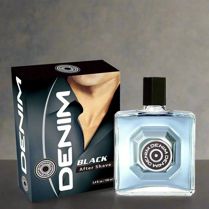 Denim Black After Shave 3.4 fl oz - Refreshing Post-Shave Care for Men Murukali.com