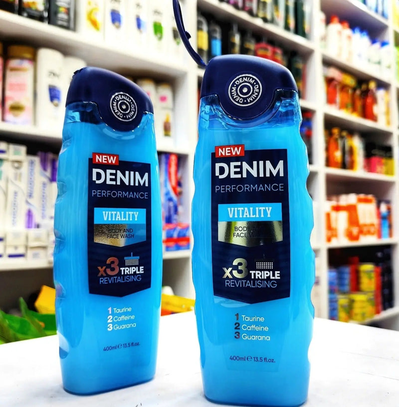 Denim Performance Vitality Body and Face Wash 400ml Murukali.com