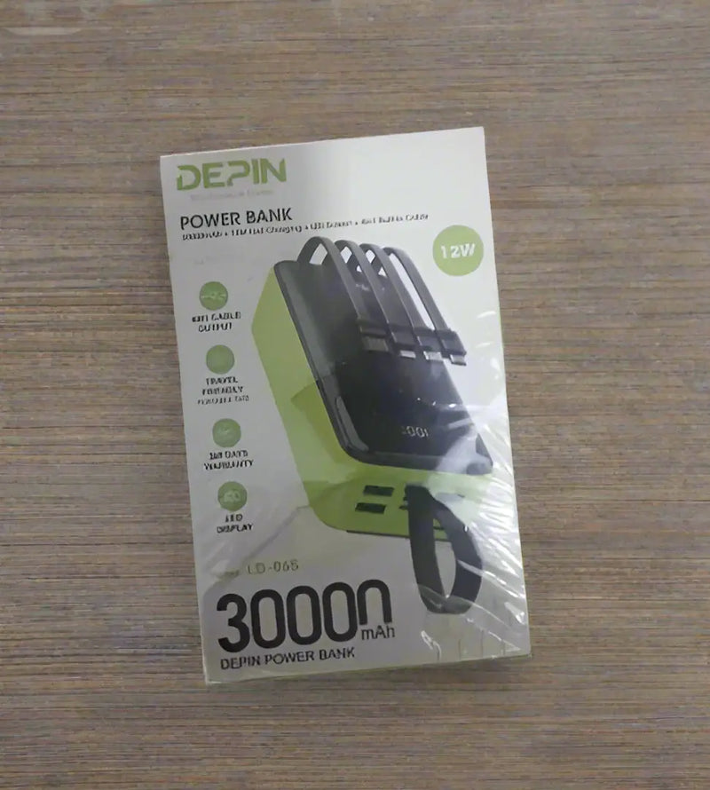 Depin Power Bank  30,000mAh Murukali.com
