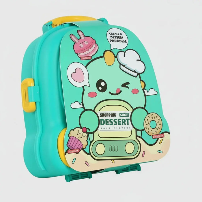 Dessert Paradise Kids Pretend Play Set – Portable Toy Case