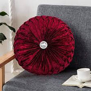 Diamond Cushion Stitched Small Filled Sofa Bed Throw Round Cushion Covers murukali.com