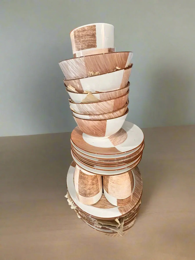 Dinnerware Set Includes  Plates, Bowls, and  Cups Murukali.com