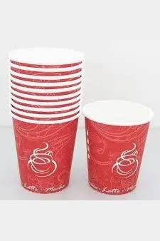 Disposable Coffee Cups with smart lid /50pcs- 8 oz murukali.com