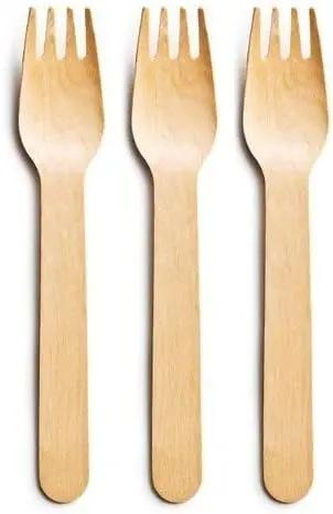 Disposable Wooden Forks 12pcs Murukali.com
