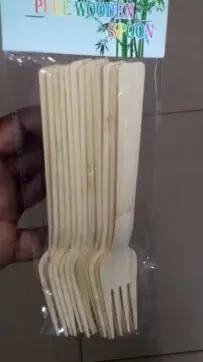Disposable Wooden Forks 12pcs Murukali.com