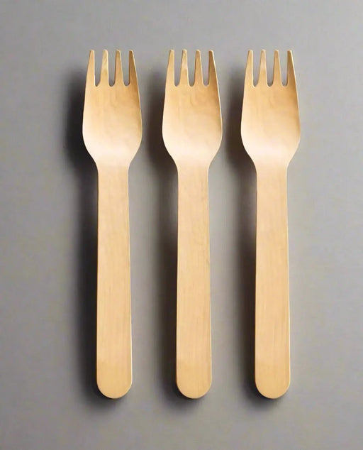 Disposable Wooden Forks 12pcs Murukali.com