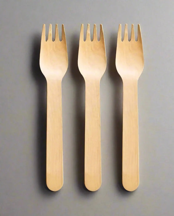 Disposable Wooden Forks 12pcs Murukali.com