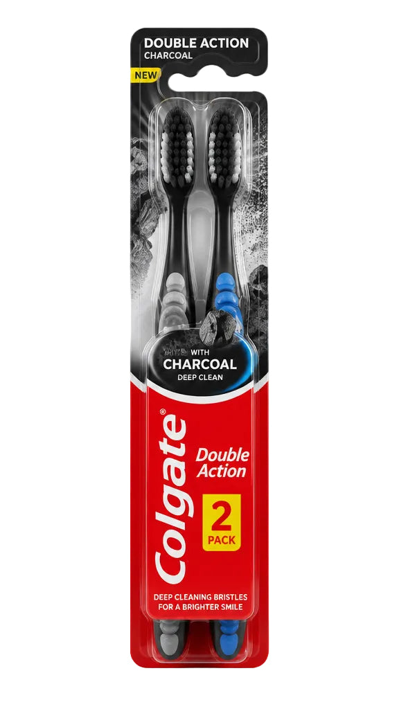 Double Action Charcoal Colgate Tooth Brush