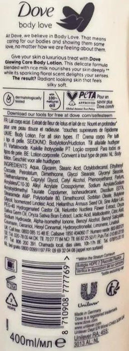 Dove Body Love Glowing Care Body Lotion 400ml Murukali.com