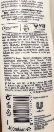 Dove Body Love Invigorating Care Body Lotion 400ml Murukali.com