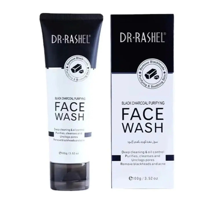 Dr. Rashel Black Charcoal Purifying Face Wash 100g