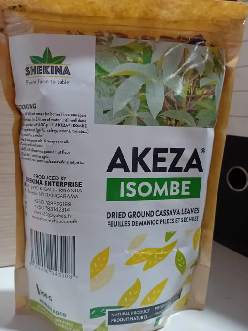 Dry cassava Leaves/Isombe-Akeza 200g murukali.com