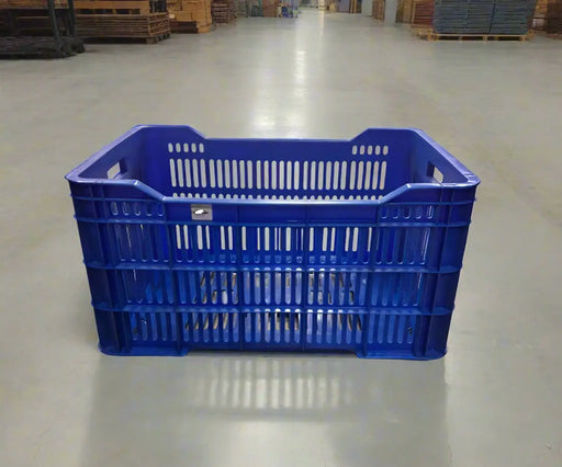Dulable Blue Plastic Crate  Plastic 610x425x320 Murukali.com