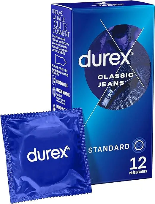 Durex Classic Jeans Condoms - 12 Condoms Comfort and Confidence murukali.com